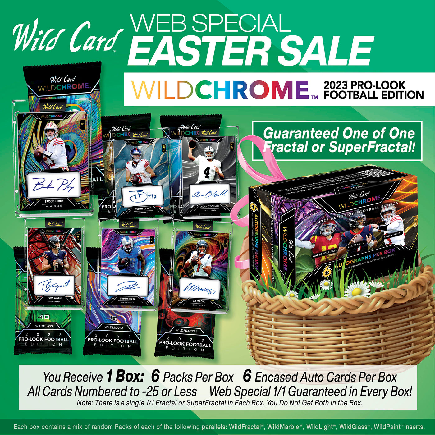 WildChrome™ Web Special 2023 Pro-Look Football Easter Sale